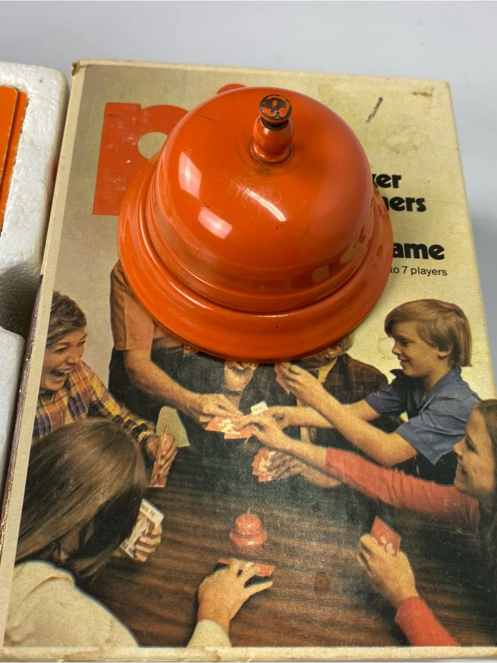 Vintage 1973 Pit Frenzied Trading Card Game with Orange Bell w/o Instructions
